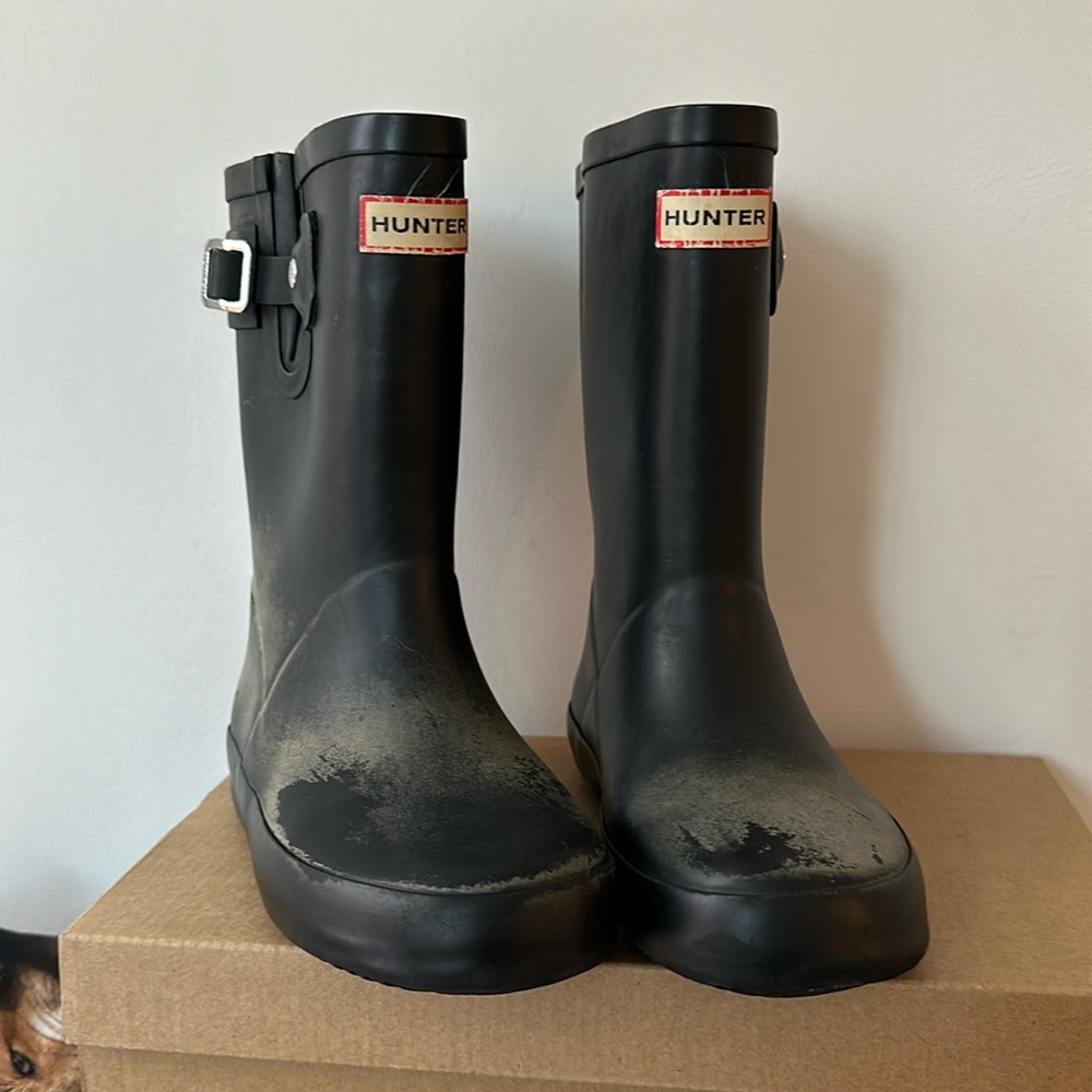 Hunter Kids* Outdoor boots Rubber shoes sz US 10